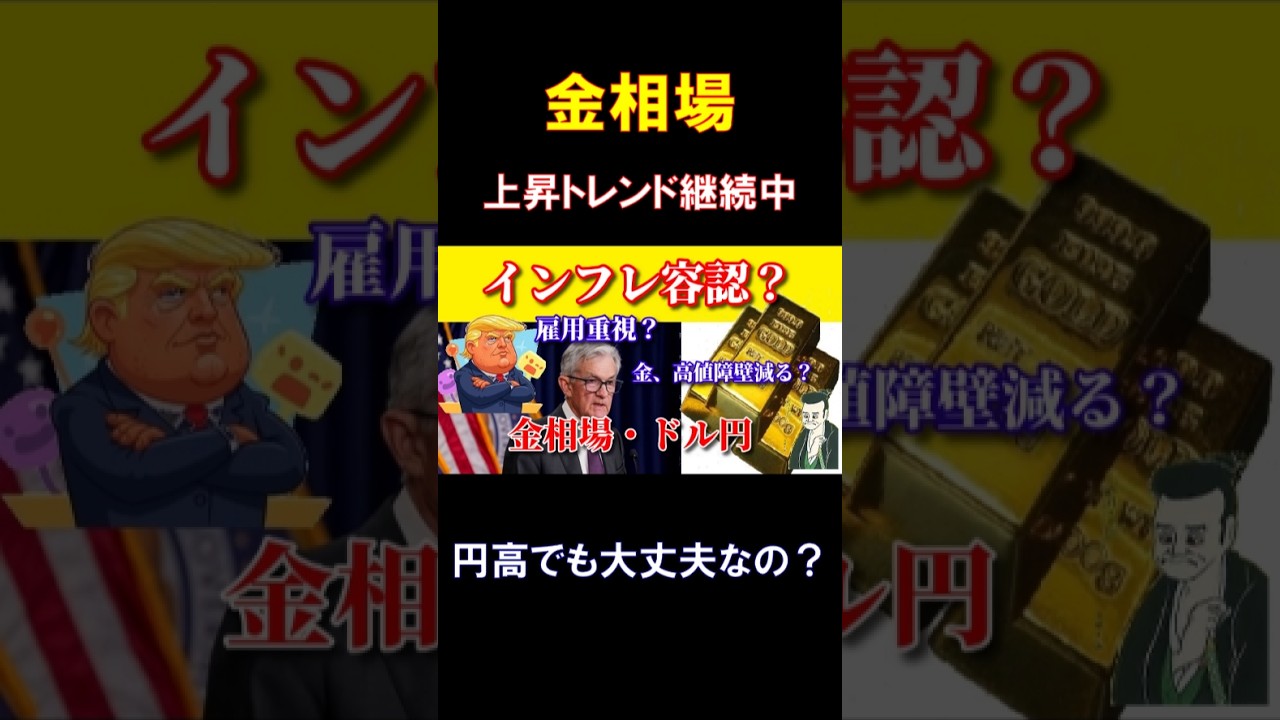上昇トレンドの中で #金価格 #金投資 #金相場