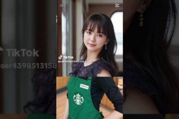 【AI変身】多部未華子がスタバ店員に！可愛すぎるバリスタ#多部未華子 #AI #AI生成 #スタバ #スターバックス #芸能人 #CapCut #CapCutテンプレート
