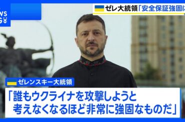 ゼレンスキー大統領 「安全の保証」は「誰もウクライナを攻撃しようと考えなくなるほど非常に強固なもの」　独立記念日演説　ロシアの侵攻開始から3年半｜TBS NEWS DIG
