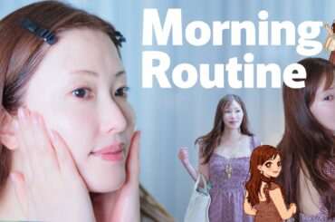 【スキンケアルーティン】焼けない！崩さない！美容のプロがやっている夏の朝ルーティンを大公開☀️すっぴんから簡単メイクまで【summer morning routine】