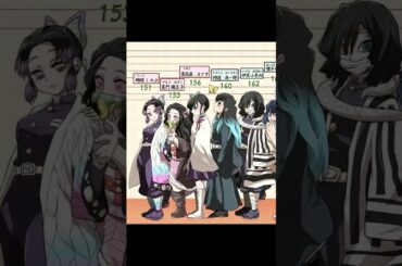 #鬼滅の刃 キャラの身長は？#demonslayer #無限城篇 #フィモーラ