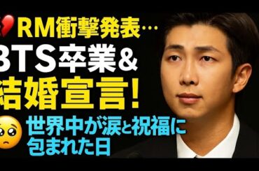 8 RM衝撃発表…BTS卒業＆結婚宣言！世界中が涙と祝福に包まれた日 【BTS日本語解説】