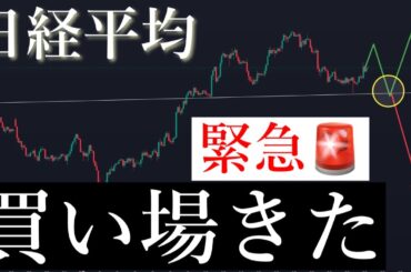🚨割れた。短期暴落の危険性があります。日経平均株価/Ni225
