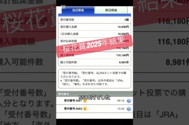 桜花賞2025年結果