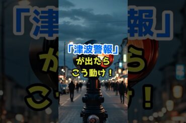 津波警報が出たらこう動け！#津波#地震#防災