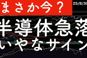 【まさかいま？】米半導体が急落！なぜ？嫌なサイン！#nvidia #soxl