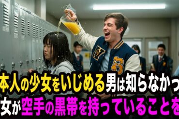 日本人少女を見下すアメリカ人の男は知らなかった。彼女が空手の黒帯を持っていることを。