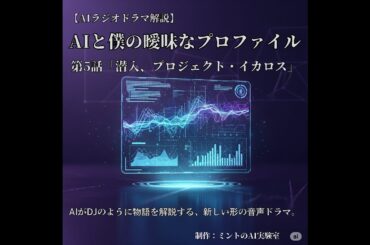 【AIラジオドラマ解説】AIと僕の曖昧なプロファイル 第5話「潜入、プロジェクト・イカロス」
