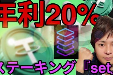 【年利20%】高利率で仮想通貨USDTをステーキングする『set』の始め方 使い方🔰DeFi Web3 ステーブルコイン