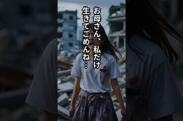 【泣ける】東北大震災　お母さん、私だけ生きてごめんね#津波#津波警報#地震#愛#守る#最愛#3月11日#ずっと#ショート#shorts#会いたい#悲しい#東北