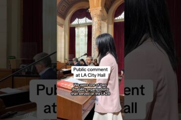 ロサンゼルス市役所で障害者中心のLA28オリンピック・パラリンピック競技大会に関するパブリックコメントが行われた。