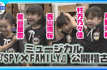 【ミュージカル『SPY×FAMILY』】公開稽古でアーニャ＆ロイド＆ヨルが熱演 名シーン続々！