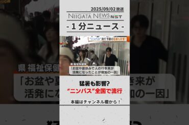 猛暑も影響？新型コロナの変異株“ニンバス”流行 #新潟 #新型コロナ #ニンバス