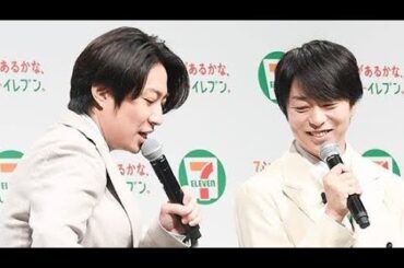 🍙櫻井翔＆相葉雅紀✨セブン-イレブン新広告発表会🎉ハードル高めおにぎりアイデアも披露😲🛒