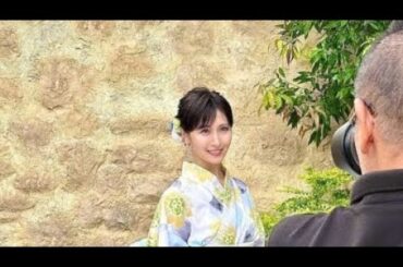 横山ルリカ「今年初」　ひまわり柄の浴衣姿にネット絶賛！「高貴な女性」「美しい！」「夏娘降臨」