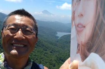 富士見新道で堤礼実と富士山🗻とスリーショット😍😍