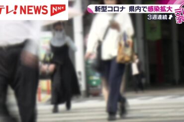 広島県内で新型コロナ感染拡大続く　新規感染者数は３週連続増加