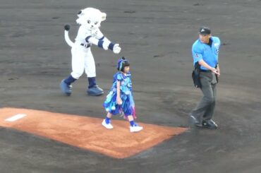 2025.07.01　西武vsオリックス　永尾柚乃ちゃんの始球式
