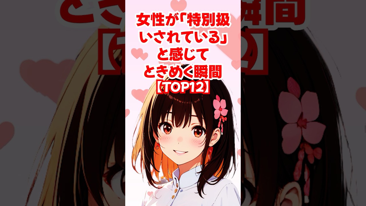 【TOP12】女性が「特別扱いされている」と感じてときめく瞬間◆ゆるモテ道場 powered by 多最上もがじ| #shorts #恋愛 大人 #恋愛 コミュニケーション #モテる方法 #恋愛 作法 【TOP12】女性が「特別扱いされている」と感じてときめく瞬間◆ゆるモテ道場 powered by 多最上もがじ| #shorts #恋愛 大人 #恋愛 コミュニケーション #モテる方法 #恋愛 作法