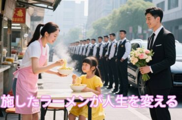 「日本語の吹き替え」田舎の女性が可哀想な女の子にラーメンをあげたら、彼女は社長の娘だった！社長が彼女を娶り、運命が変わる！ #人気短編ドラマ  #恋愛