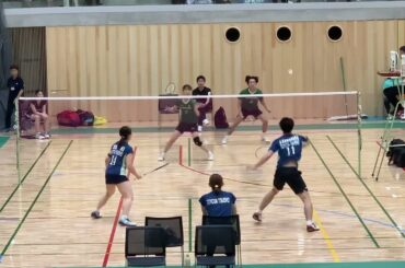 JR北海道11佐藤陸/17鈴木優香vs愛知 川原聡麿さん/鈴木いよ乃さん　第68回 全日本社会人バドミントン選手権大会ミックス