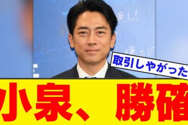 【悲報】石破の総裁選前倒し決定前の電撃辞任により、小泉進次郎内閣の誕生が既定路線になりました…