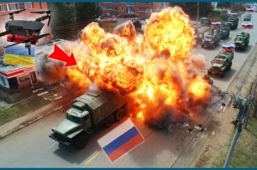 Ukraine Waits For Russian Ammo Convoy To Enter – Then Crushes Them All
