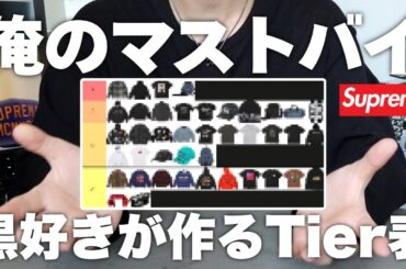【SUPREME 25FW】新作をTier表で徹底ランク付け！フォトT以外微妙か...？