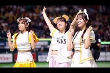 ✨⚾絶対神降臨‼️内田真礼がセレモニアルピッチ登場でホークス6戦6勝🎉勝利の女神パワー全開🔥