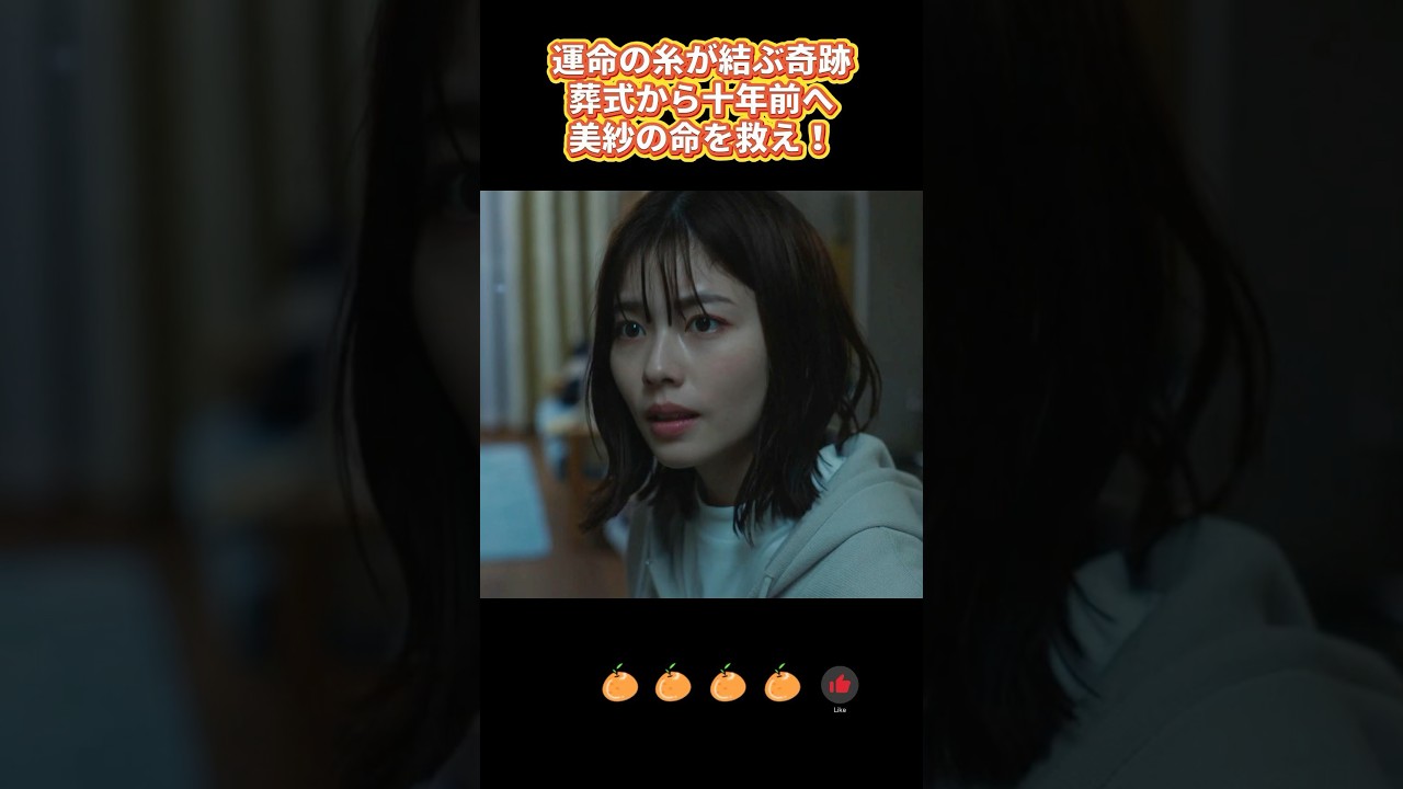 運命の糸が結ぶ奇跡：葬式から十年前へ、美紗の命を救え！#解説 #生まれ変わる #佐藤健 #小芝風花 #shorts