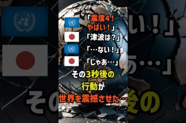 世界「震度4！やばい！」日本人「津波は？」世界「…ない！」日本人「じゃあ...」―その3秒後の行動が世界を震撼させた…