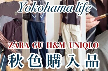 【シニアファッション】秋色購入品|この秋は苦手なブラウンに惹かれる🤎|横浜ランチ🍽️