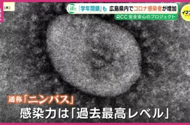 感染力は「過去最高レベル」　“新型コロナ” 感染者急増で学年閉鎖も　流行の中心は「ニンバス」　広島県内に注意報