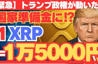 【緊急】XRPが“米国の戦略資産”に!? 100ドル超えの未来が始まる！#XRP#リップル#トランプ政権#戦略的準備金#仮想通貨ニュース