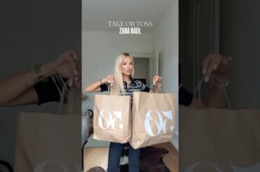 TAKE OR TOSS ZARA HAUL #shorts #reels #ootd #outfit #style #fashion #fashiontrends #foryou #fyp
