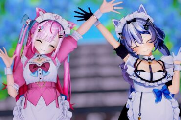 【MMD】『DEEP BLUE TOWNへおいでよ』By結城さくなちゃん＆艾尔莎(エルザ)ちゃん【4K 60fps h265】