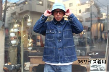 ORDINARY FITS DENIM COVERALL USED OF J069 36,38,40サイズ着用動画