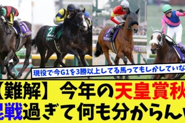 【競馬】今年の天皇賞秋、混戦過ぎてに何もわからない件に対する反応集【競馬の反応集】