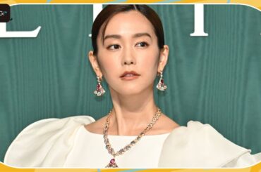 桐谷美玲、モダンなジュエリーが映える白ドレス「私も輝いていけたら」　「ブルガリ」フォトコールに登場