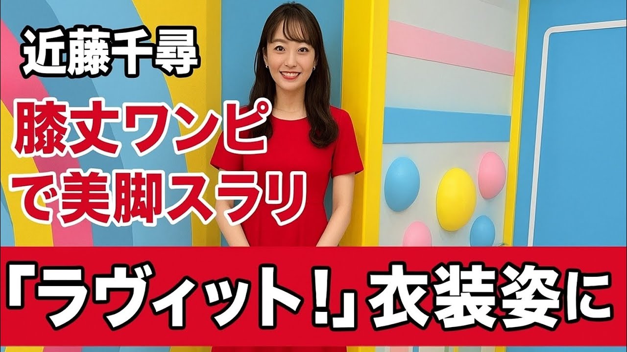 ✅近藤千尋、膝丈ワン❤️ピで美脚スラリ「ラヴィット😘!」衣装姿に「赤が似合う」「スタイル良😁すぎ」の声 ✅近藤千尋、膝丈ワン❤️ピで美脚スラリ「ラヴィット😘!」衣装姿に「赤が似合う」「スタイル良😁すぎ」の声