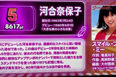80年代アイドル総選挙💯投票トップ１０💎松田聖子さん💎河合奈保子さん💎中森明菜さん💎小泉今日子さん💎中山美穂さん⭐️南野陽子さん⭐️菊池桃子さん⭐️斉藤由貴さん⭐️薬師丸ひろ子さん⭐️岡田有希子さん