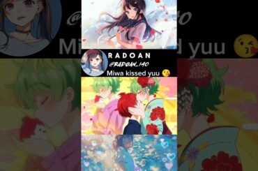 Miwa kissed yuu 😘. Dealing with Mikadono Sisters Is a Breeze.#anime #shorts