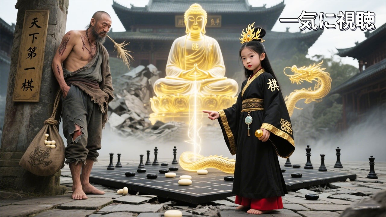ダメ親父の正体は伝説の棋神だった！5歳の娘が放った一手で百年の難局が破解！専門家が完全黙殺された！ #中国ドラマ #全話 #無料 #カンフー映画