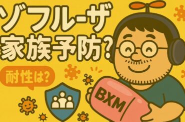 【医療者向け・音声のみ】ゾフルーザで家族のインフルエンザを防げる？徹底検証！効果と耐性ウイルスの課題、家庭内予防の未来とは　NEJM