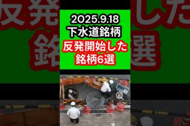 【下水道株】本日反発開始した銘柄6選 #株式投資 #株 #投資 #下水道