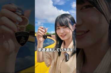 ランボルギーニを運転するいけちゃん#shorts
