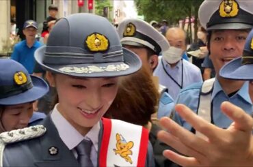 👮‍♀️ 宮本茉由 (みやもとまゆ) さん 🚓 一日警察署長　【中央署 秋の交通安全イベント＆交通安全パレード】日本橋 2025/09/21