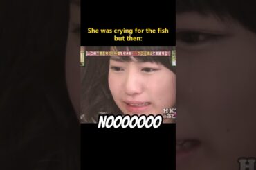 She was crying for the fish.. but then.. (Miyawaki Sakura)#宮脇咲良 #미야와키사쿠라 #SakuraMiyawaki