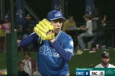 佐々木朗希、初リリーフで1回無安打無失点　圧巻2三振　最速161キロ　マイナー最終調整登板でメジャー復帰アピール成功!