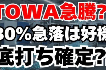 【世界シェア60%】80%急落したTOWA株が10年で10倍になる可能性を徹底分析